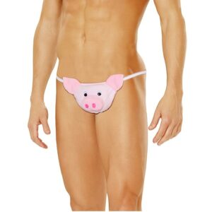 elegant moments mens pig pouch underwear jock strap dancer stripper gag gift joke funny pig oink pink thong jock strap hog