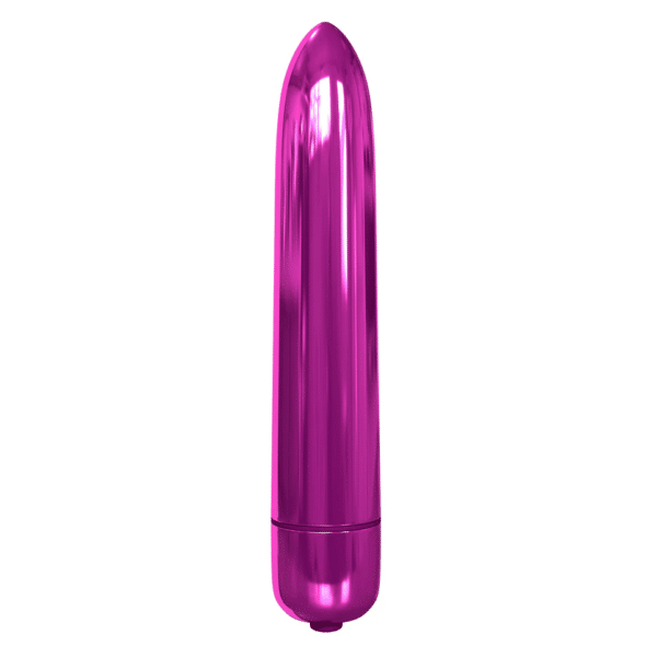 classix rocket bullet pink vibrator pinpoint stimulation travel size vacation discreet strong vibrations waterproof metal cooling hot pink fun essential sex toy