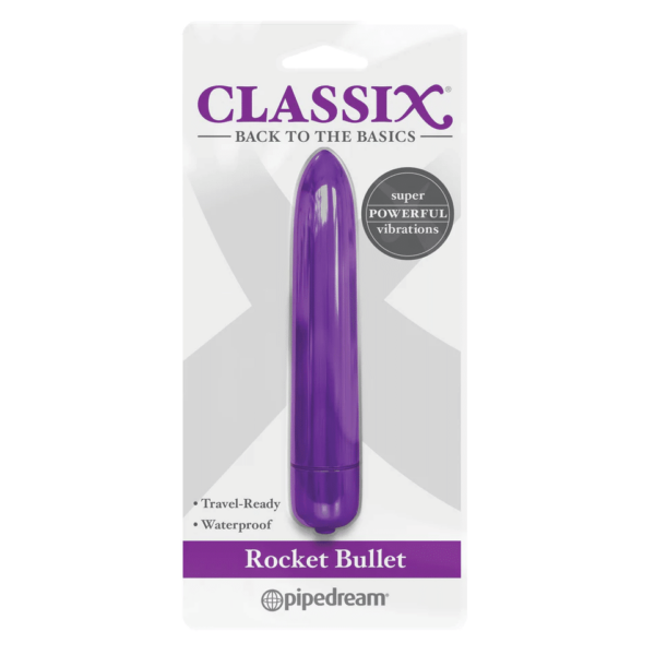 classix rocket bullet purple vibrator travel size vacation waterproof high speed vibrations high quality discreet small strong vibe