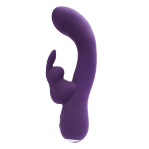 vedo kinky bunny plus rabbit vibrator deep purple fun pleasurable dual spot vibes rechargeable 12 vibration modes sexy fun sex toy stimulating clitoral and g spot