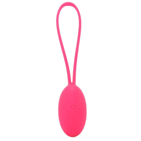 vedo peach rechargeable egg vibrator foxy pink neon bright fun sexy secret couples toy date night vibes 10 different vibration patterns quiet discreet