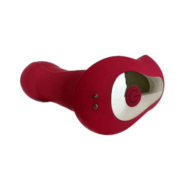 sexual desires suck me silly dual stimulator pink red remote controlled easy use button clitoral and gspot vibe suction air pulse toys 10 vibration and suction modes fun solo or partner sex toy