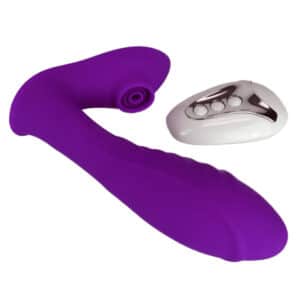 sexual desires suck me silly dual stimulator purple remote controlled vibrator air pulse suction sex toy dual spot g spot clit clitoris vibe 10 vibration and suction modes high quality