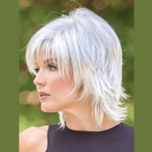 storm champagne silver short straight face framing bangs side swept silver white wigs