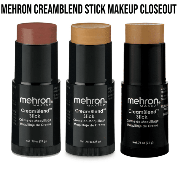 mehron creamblend stick makeup closeout creamy face makeup full coverage high quality moisturizing formula concealer foundation contour