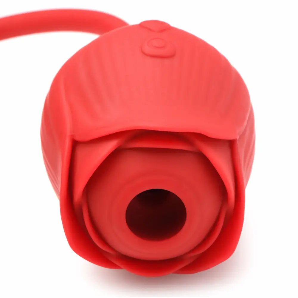 Thrusting and Sucking Rose Vibrator for G-Spot and Clit Stimulation