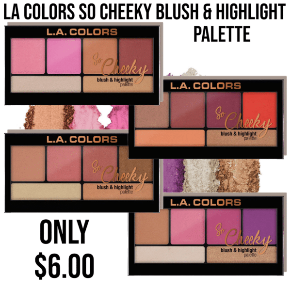 la colors so cheeky blush and highlight palette amazing shimmering face makeup highlighter blush make up artist beginner cheap high quality rosy cheeks sexy eye catching