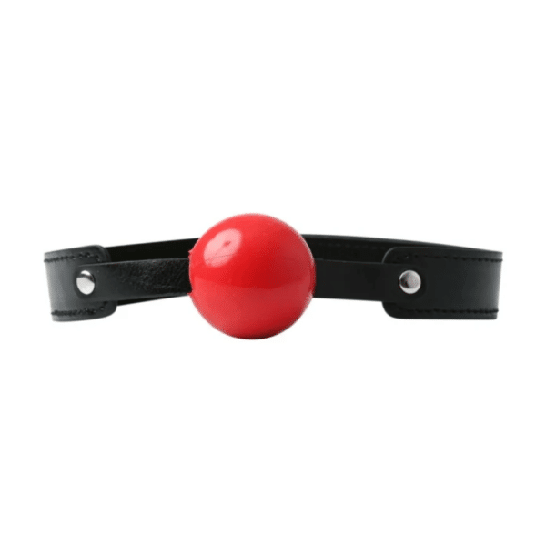 sex and mischief solid ball gag red and black sensory play gags sex toys bdsm bondage toy