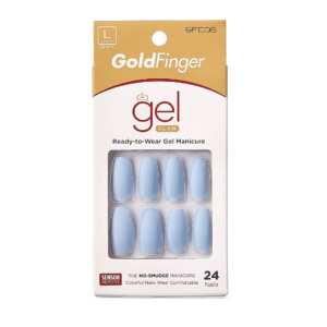 Goldfinger Gel Glam Nails - Matte Cornflower Blue high quality long lasting press on nails manicure acrylic nails blue light blue baby blue nails
