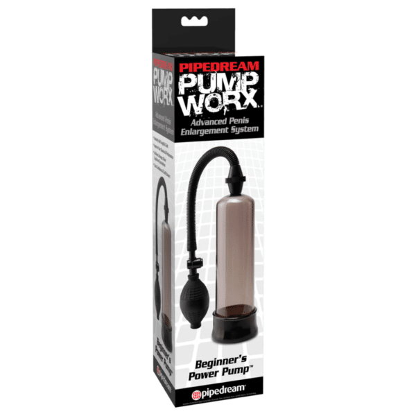pump worx beginners power pump smoke black penis pum enlarge your penis cock dick suction technology hand pump