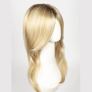 shilo sandalwood blonde long straight wig with long face framing bangs layers realistic high quality synthetic fibers pretty crossdressers transgender hair loss cancer alopecia