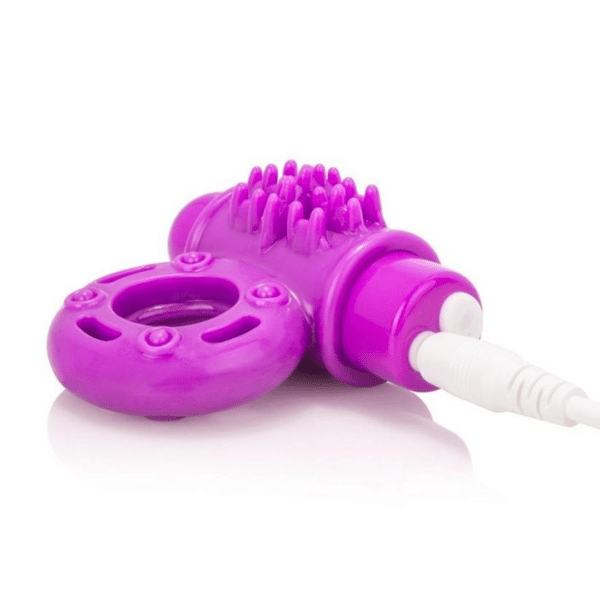 screaming o charged owow rechargeable cock ring purple 10 function fun couples toy penis cock dick ring one size textured bullet vibrator