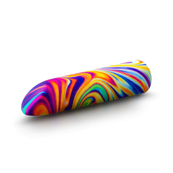 limited addiction rechargeable vibrator psyche rainbow tie dye bullet vibrator clitoral stimulation rumbletech motor high quality silicone fast vibration patters 10 vibration modes magnetic charger