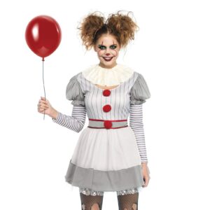 Leg Avenue 86729 Creepy Killer Clown from IT Pennywise Costume Plus Size