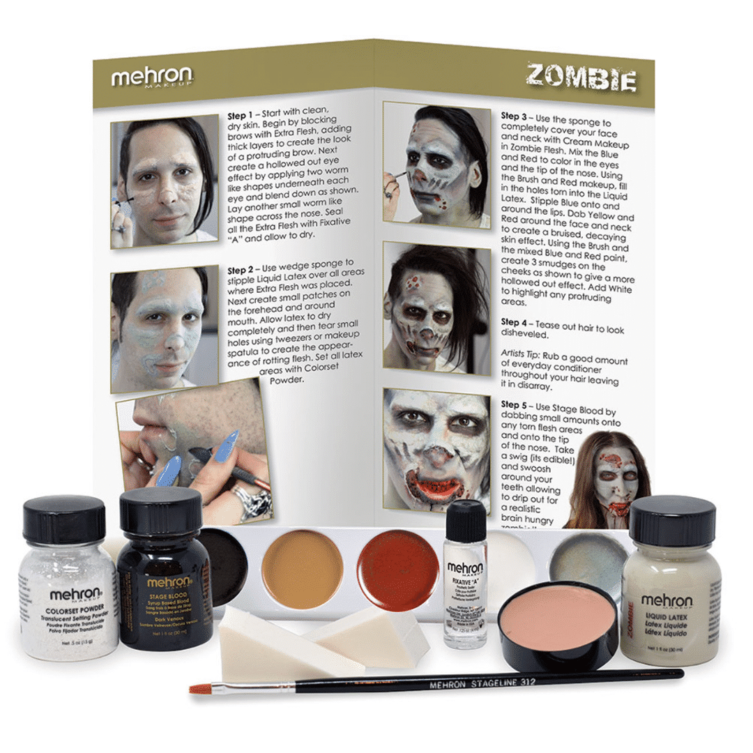 Mehron Zombie Professional Makeup Kit