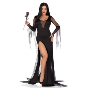 Morticia Elvira Witch Long dress Leg Avenue 87182 Spooky