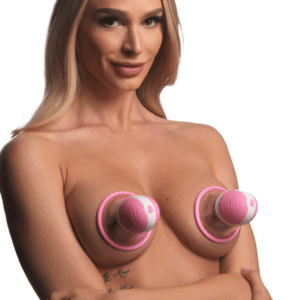 size matters rotating nipple suckers with 4 attachments pink nipple play premium silicone rechargeable 4 rotating silicone attachments nipple suckers nipple play and plumping