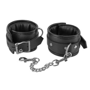 Padded wrist cuffs with chain