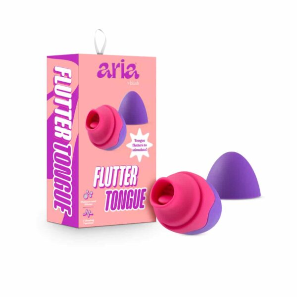 Aria Flutter Tongue Clitoral Stimulator Blush Novelties