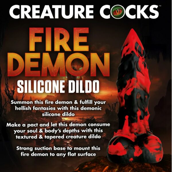 Creature Cocks Fire Demon Dildo