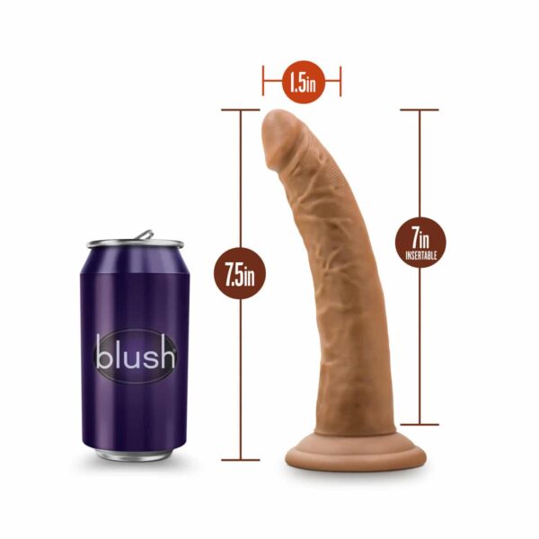 Blush Dr. Skin Realistic Caramel Mocha Dildo with Suction Cup