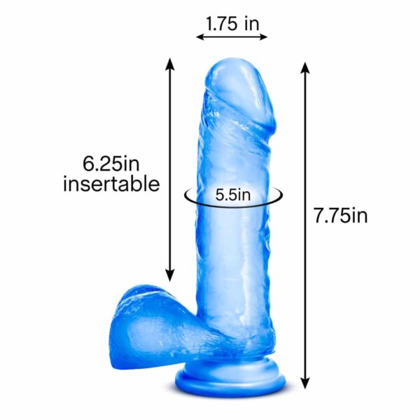 B Yours Sweet N Hard 2 Dildo with Balls and Suction Cup BL-16462