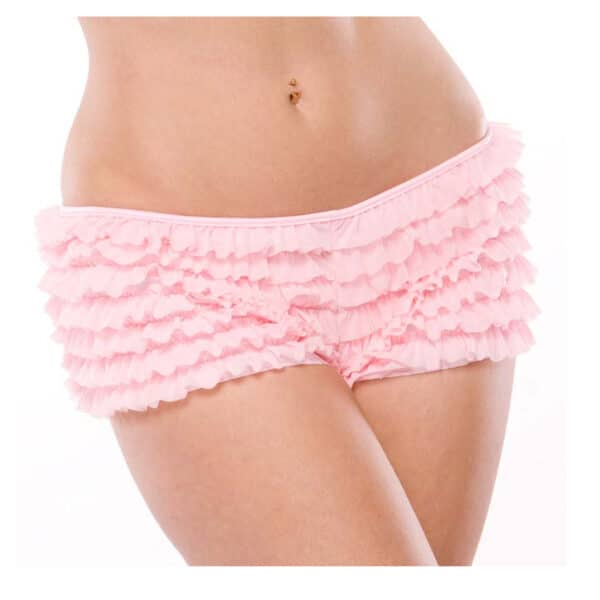 Sissy Pink Ruffle Booty Short Panties