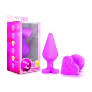 Blush Play with me Naughtier Candy Heart Butt Plug Ride Me Pink 95710