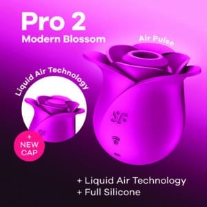 Satisfyer Modern Blossom dual cap rose air pulse