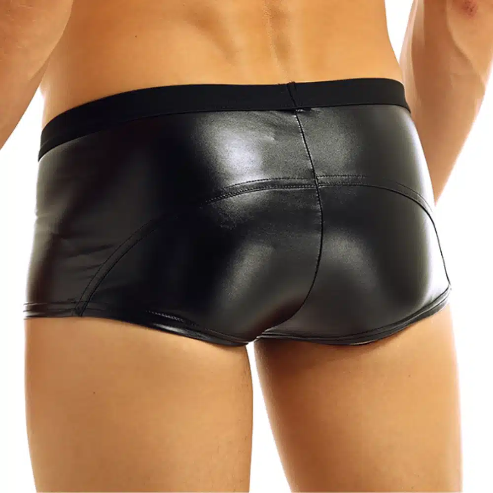 liquid men's double zipper brief