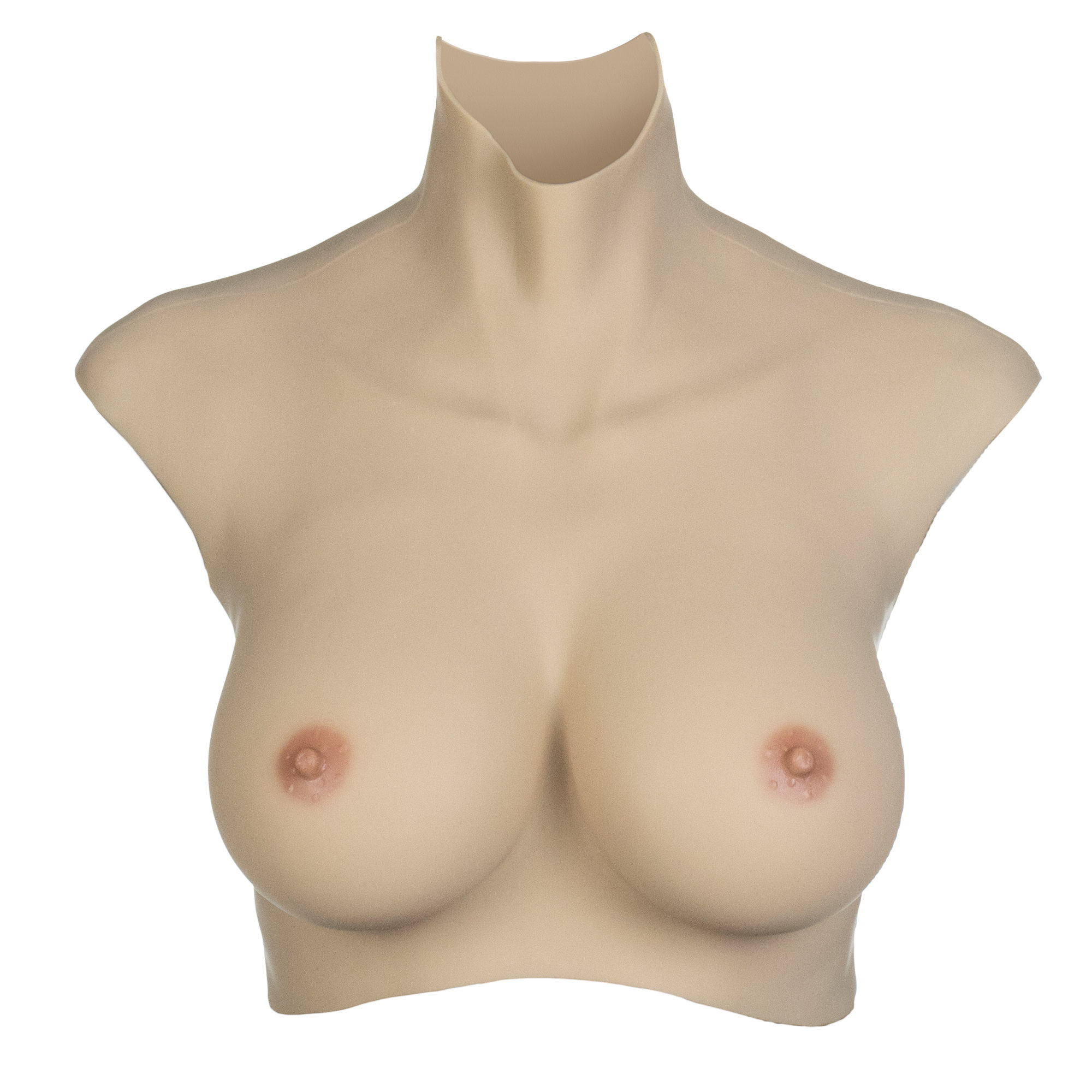 Silicone Breast Chest Plate Cleavage Boobs for Crossdresser Transgender CD TS Drag